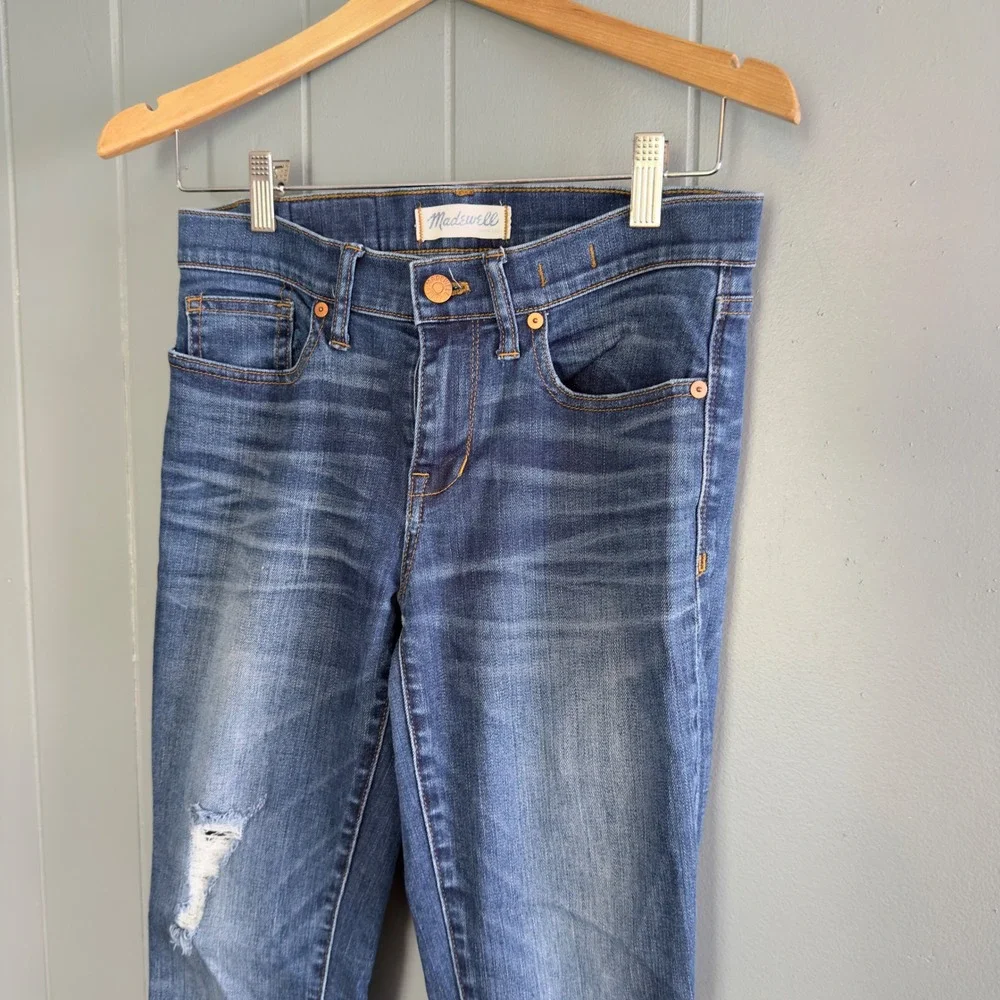 Madewell Skinny Skinny jeans size 27 distressed mid rise‎ stretch style 73888